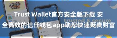 Trust Wallet官方安全版下载 安全高效的信任钱包app助您快速贬责财富